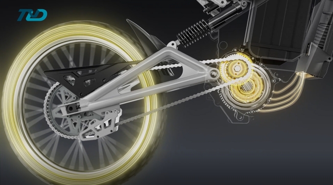 T&D Storm system's components work harmoniously in off-road electric motorbikes